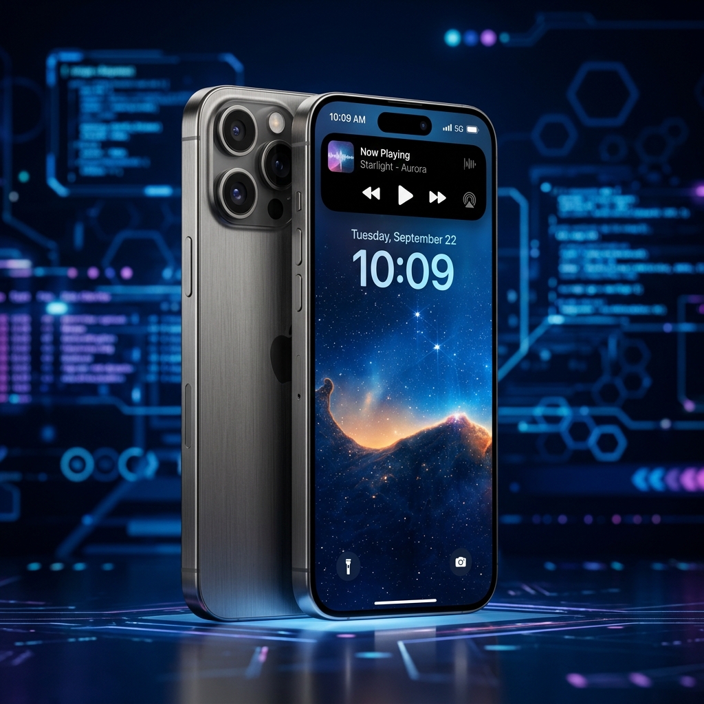 Apple iPhone 17 Pro en color titanio premium